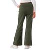 Rolanko Girls Flare Wide Leg Sweatpants Elastic Waist Bell Bottoms Pants for Kids Sweats with Pockets (Green, 14-16) view 3