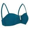 Hilor Women's Underwire Bikini Tops A-C Cup Strapless Tube Top Swimsuit Retro Push Up Supportive Bathing Suit Top Only Blue Cora 6 view 4