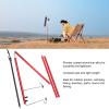 XHTLLO Lantern Stand Pole, Portable Folding Camping Lantern Stand, Lightweight Aluminum Alloy Lamp Pole Holder, Outdoor Lamp Post Hanging Light Holder Stick(Red) view 3