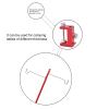 XHTLLO Lantern Stand Pole, Portable Folding Camping Lantern Stand, Lightweight Aluminum Alloy Lamp Pole Holder, Outdoor Lamp Post Hanging Light Holder Stick(Red) view 4