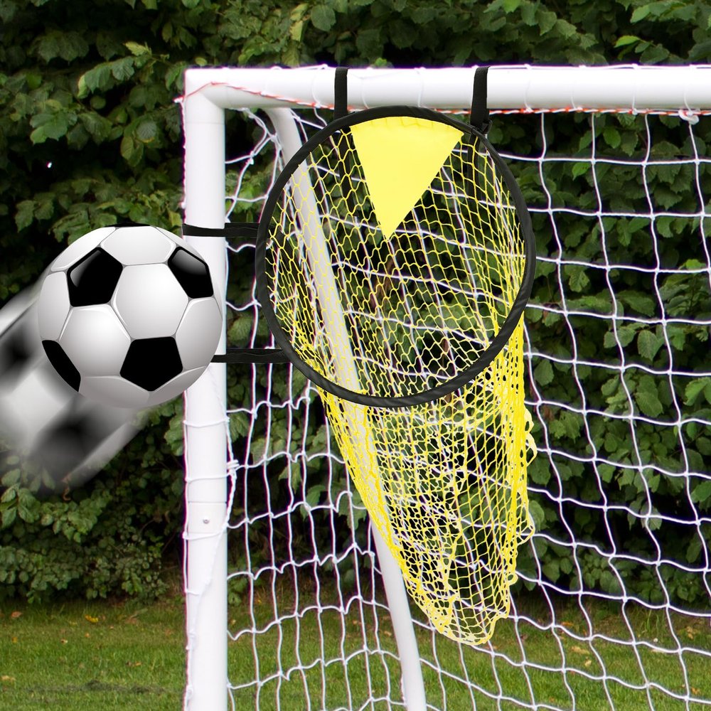 Football Target Net, Easy to Attach and Detach Soccer Goal Target Net for Goal Training and Practice Equipment to Improve Shooting Accuracy (1 Pc)