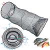 Nicedeal Minnow Trap,2Pcs Crawfish Trap 11.8x25.2'' Minnow Trap Foldable Crawdad Trap Portable Crab Cage Net, Fish Trap for Minnow, Crawfish, Shrimp, Lobster, Bait,Fish Trap view 1