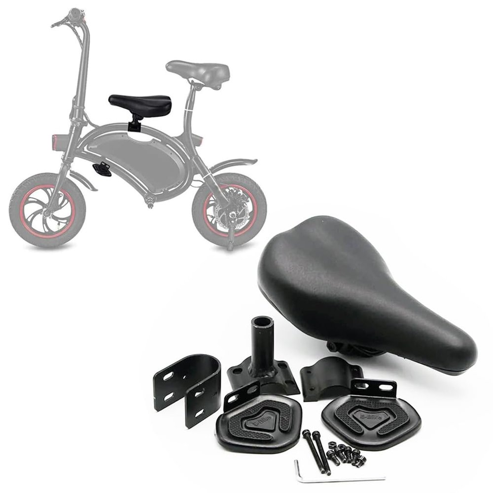 Set of Children Saddle Seat Foot Pedals Bicycle Saddle Child Ebike Seats for F - Wheel DYU D3F 14 Inch Mini Folding Electric Bike - Toddler Bike Seat for Children 2~6 Years