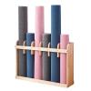 CMYUN Yoga Mat Holder Solid Wood Yoga Mat Basket, Home Gym Yoga Mat Holder for Exercise Enthusiasts, Workout Equipment Storage for Foam Roller Yoga Block view 2