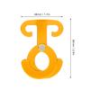 5PCS T Ring Hooks, Camping Rope Buckle Tent Rope Hooks Aluminum Alloy Parachute Rope Hook Camping Accessory for Outdoor Tent(Gold) view 2