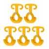 5PCS T Ring Hooks, Camping Rope Buckle Tent Rope Hooks Aluminum Alloy Parachute Rope Hook Camping Accessory for Outdoor Tent(Gold) view 4