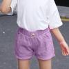 KAGAYD Stretch Ripped Denim Jean Shorts for Kids Boys Distressed Denim Washed Jean Shorts for Girls (Purple, 4-5 Years) view 2