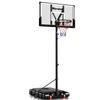 VISVEIL Basketball Hoop,Portable Basketball Hoop System for Outdoor, Adjustable Height 5.7-10ft 45in Backboard Basketball Goal for Kids Teen and Adult-Jet Black view 1