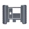 NDZ Performance Aluminum Slide Racker Back Plate for Glock 43 43X 48  Improved Slide Grip, Laser Engraved, Gray  Texas State Flag view 1