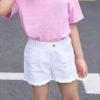 KAGAYD Stretch Ripped Denim Jean Shorts for Kids Boys Distressed Denim Washed Jean Shorts for Girls (White, 6-7 Years) view 2