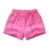 KAGAYD Stretch Ripped Denim Jean Shorts for Kids Boys Distressed Denim Washed Jean Shorts for Girls (Red, 7-8 Years) view 1