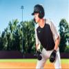 Bundle of Mizuno B6 Adult Baseball Batting Helmet, Purple, Large/X-Large + Mizuno Batters Face Protector, Purple, Left Hand Batter view 4