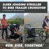 Baby Jogger Bike Trailer - Compatible with City Prix Jogging Stroller, All-Wheel Suspension & Front-Wheel Swivel for Smooth Rides, Seatback and Under-Seat Storage, and Mesh Covering view 2