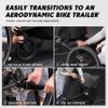 Baby Jogger Bike Trailer - Compatible with City Prix Jogging Stroller, All-Wheel Suspension & Front-Wheel Swivel for Smooth Rides, Seatback and Under-Seat Storage, and Mesh Covering view 3