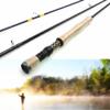 1.98M 2.1M 2.4M 2.7M Carbon 4 Sections Fly Fishing Rod LW 7/8 Fast Action Freshwater Fly Rods for Trout Salmon Fishing Portable Sea Pole(Size:2.4M (8ft) Rod) view 2