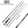 1.98M 2.1M 2.4M 2.7M Carbon 4 Sections Fly Fishing Rod LW 7/8 Fast Action Freshwater Fly Rods for Trout Salmon Fishing Portable Sea Pole(Size:2.4M (8ft) Rod) view 3