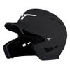 Bundle of Mizuno B6 Adult Baseball Batting Helmet, Black, Small/Medium + Mizuno Batters Face Protector, Black, Left Hand Batter view 2