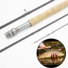 1.98M 2.1M 2.4M 2.7M Telescopic Carbon 4 Sections Fly Fishing Rod Fast Action Freshwater Fly Rods for Trout Salmon Fishing Portable Sea Pole(Size:2.4Meters(8.0FT)) view 4