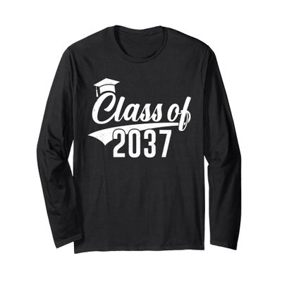 Class of 2037 Grow With Me Kindergarten K-12 Class of 2037 Long Sleeve T-Shirt