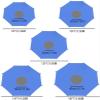 ZGSYH Trampoline Sunshade Cover,New 8ft 10ft 12ft 14ft 16ft Sun-Protection Trampolines Canopy,Waterproof Oxford Trampoline Canopy Accessories for Backyard Playground(Size:16FT -12 Poles) view 4