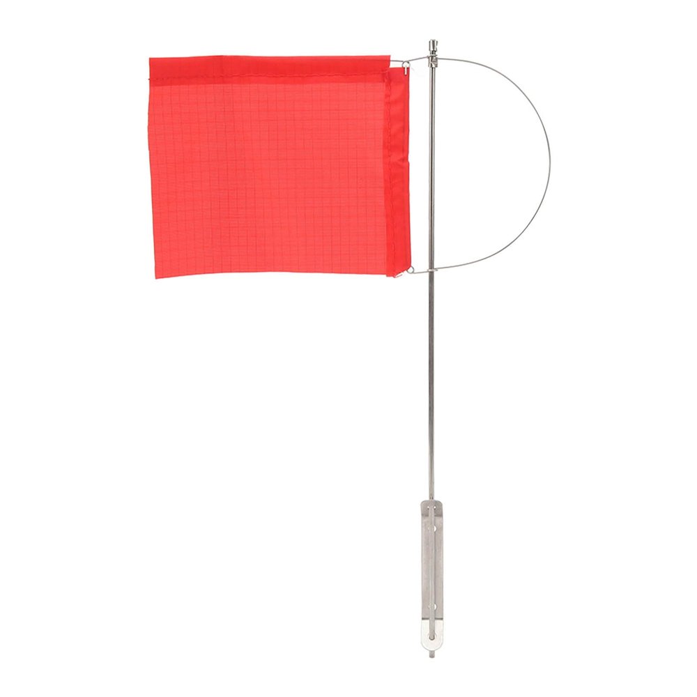 AOWINHIT Stainless Steel Marine Mast Flag Wind Indicator, Sailboat Yacht Mast Mount Red Boat Flag for Monotype Sailing (140x120mm / 5.51x4.72 in)