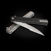 OCASO - Solstice Gentleman's Knife, 3.5" S35VN Steel, Titanium or Carbon Fiber, Ambidextrous Deep Carry Pocket Clip, Harpoon Blade 9HFS view 4