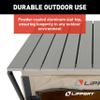 Lippert Sand Outdoor Folding Camping Pantry with Three Storage Shelves, 600D Polyester Fabric, Powder-Coated Steel Frame, Aluminum Slat Top, Collapsible Design - 2023053723 view 3