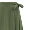 Women's Asymmetrical Bodycon Wrap Skirts Casual Irregular Bohemian Pencil Maxi Skirt Ruched Skirt with Thigh High Slit (4X-Large,Green) view 3