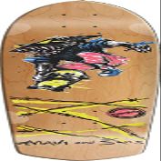 Ma.drid Maui and Sons Sharkman Dk-8.25x28.5 Natural - Assembled AS Complete Skateboard