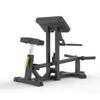 Gronk Fitness Bicep Curl Machine | Plate Loaded Weight Machine | Adjustable Seat | 2 Weight Horns for Max Load of 440lbs