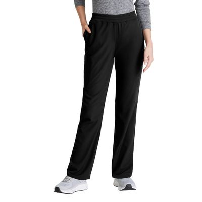 BARCO Skechers Vitality Aura Scrub Pant for Women - Mid-Rise Medical Pant, 5 Pockets, 4-Way Stretch Women's Scrub Pant Black X-Large
