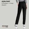 BARCO Skechers Vitality Aura Scrub Pant for Women - Mid-Rise Medical Pant, 5 Pockets, 4-Way Stretch Women's Scrub Pant Black X-Large view 4