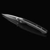 OCASO - Seaton Classic Gentleman's Knife, 2.35" Japanese AUS-10A Steel with Satin Finish, Black Stainless Steel Handle 42SMB view 2