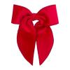 Wee Ones Girls Velvet Bowtie with Twisted Wrap and Whimsy Tails, King, Cranberry view 1