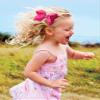 Wee Ones Girls Velvet Bowtie with Twisted Wrap and Whimsy Tails, King, Cranberry view 3