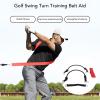 Alomejor Swing Turn Training Belt Aid for Long Lasting Use Various Swing Exercise Methods with Multifunctional Design for Improved Techniques (Red) view 3