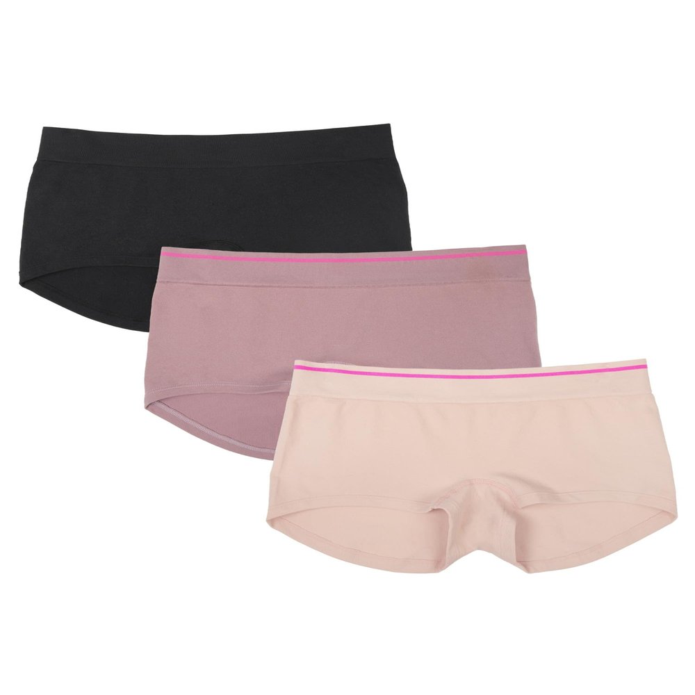 Fruit of the Loom A Fresh Collection Hey Shorty 3-Pack Seamless Boyshorts for Womens Everyday Comfort
