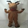Cute Red Nose Rudolph Reindeer Mascot Costume Adult Size for Men & Women with Built-in Fan Inside the Head view 4