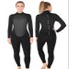 REALON Full Wetsuit Mens Womens 4/3mm Neoprene Diving Scuba Triathlon Wet Suits Cold Water Keep Warm Back Zipper Long Sleeve Thermal Swimsuit view 1
