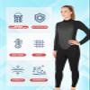 REALON Full Wetsuit Mens Womens 4/3mm Neoprene Diving Scuba Triathlon Wet Suits Cold Water Keep Warm Back Zipper Long Sleeve Thermal Swimsuit view 4
