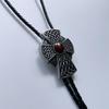 ARTICAL HEART Vintage Style Celtic Cross Knot Red Enamel Western Cowboy Cowgirl Bolo Tie, Large view 3