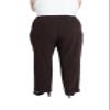 Briggs New York Women's Plus Size Pull on Dress Pant Average & Short Length Brown view 2