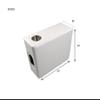 Horizon Manufacturing Premium Series Pontoon Armrest Square 3002-AA White view 2