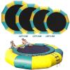TAPIVA Inflatable Water Trampoline, 10Ft/13Ft/16Ft Leisure Water Trampoline, PVC with Slide/Tube/Jumping Pillow Bag, Lake Trampoline, Swimming Platform, Lake Inflatable with Slide, purple view 2