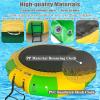 TAPIVA Inflatable Water Trampoline, 10Ft/13Ft/16Ft Leisure Water Trampoline, PVC with Slide/Tube/Jumping Pillow Bag, Lake Trampoline, Swimming Platform, Lake Inflatable with Slide, purple view 4