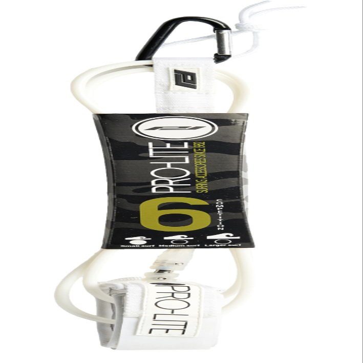 Pro-Lite Competition Style Surf Leash (White, 6'0)