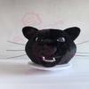 Black Panther in White Shirt Mascot Costume Adult Size for Men & Women with Built-in Fan Inside the Head view 2