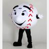 Baseball Mascot Costume Adult Size for Men & Women with Built-in Fan Inside the Head view 1