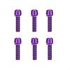 6pcs Bicycle Stem Bolts, Stainless steel M5 * 18Mm Bolts Screw For Bike Handlebar Installation(Purple) view 1