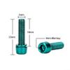 6pcs Bicycle Stem Bolts, Stainless steel M5 * 18Mm Bolts Screw For Bike Handlebar Installation(Purple) view 2